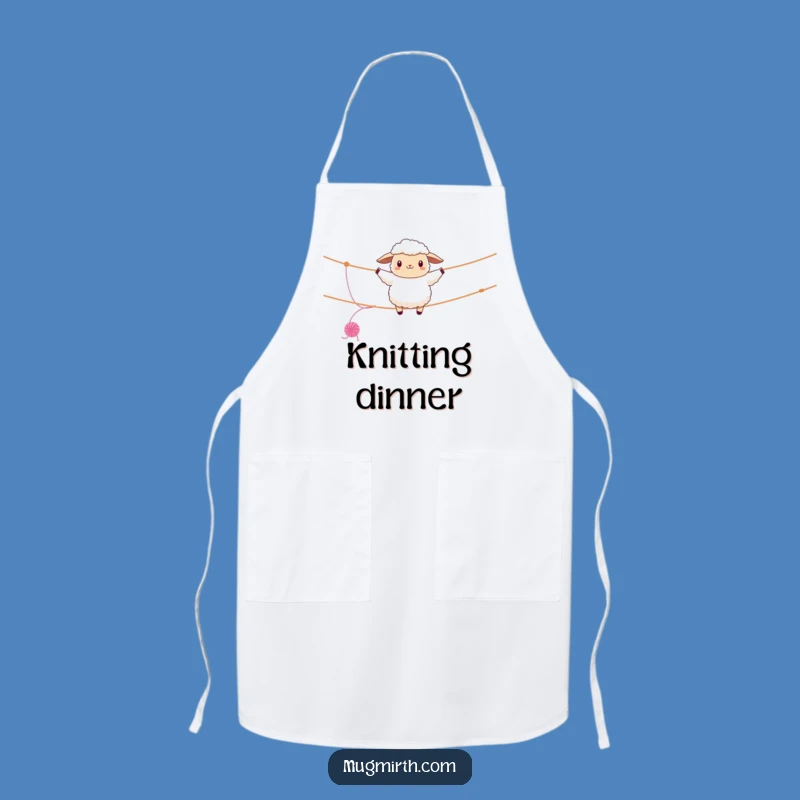 Funny Sheep Tightrope Apron: Hilarious Woolly Chef Wear