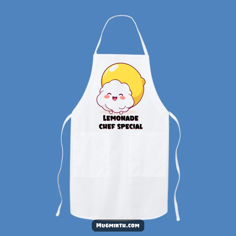 Funny Cloud & Lemon Squeeze Apron: Joyful Kitchen Wear for Cheerful Cooks
