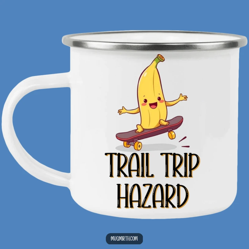 Funny Banana Peel Camping Mug - Adventure with This Hilarious Hazard!