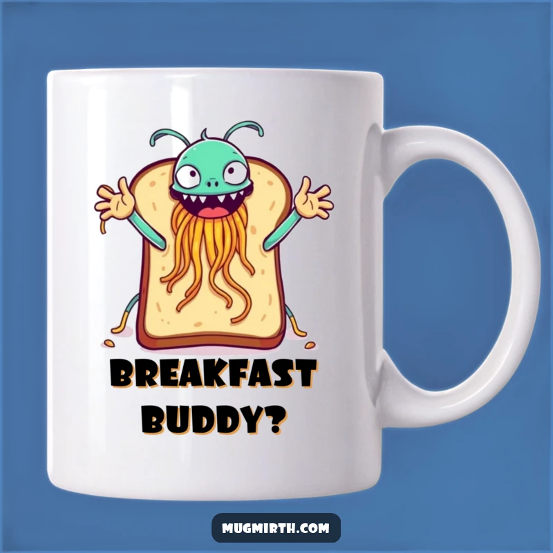 Funny Toast FSM High-Five Mug - Absurd Breakfast Buddy Gift