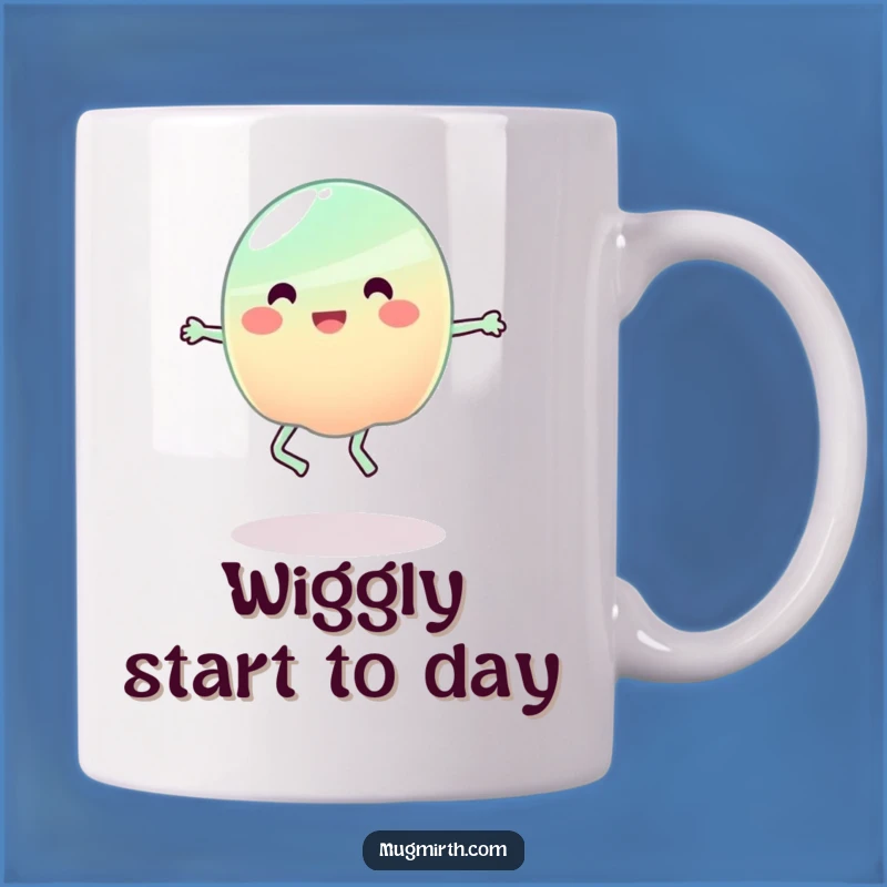 Funny Jelly Jump Rope Mug - Wobbly Animation Art, Perfect Funny Gift for Fitness Fails