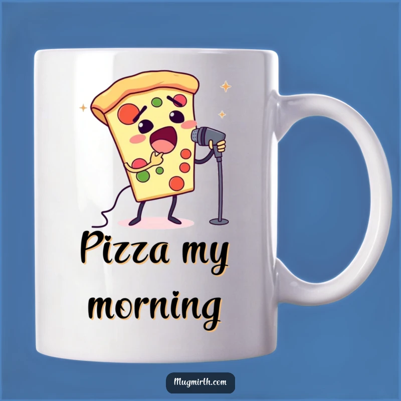 Funny Opera Pizza Mug: A Hilarious Gift for Foodies and Divas!