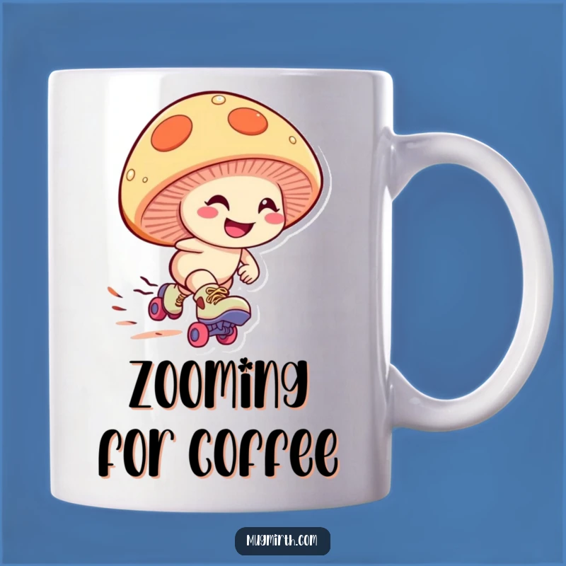 Funny Mushroom Skater Mug: Hilarious Speed Demon Gift for Fun Lovers