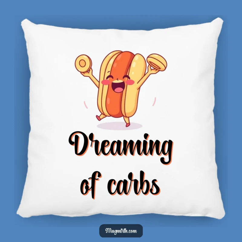 Funny Happy Hot Dog Pillow: Juggling Bun Joy plush, a soft and hilarious gift.