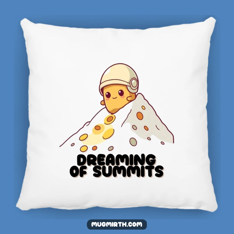 Funny Potato Climbing Cheese Pillow: Cozy Determined Spud Comfort