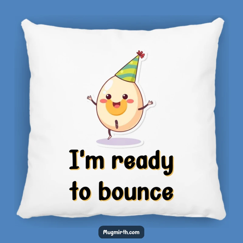 Funny Egg Cartwheel Pillow - Cozy and Cheerful Gift