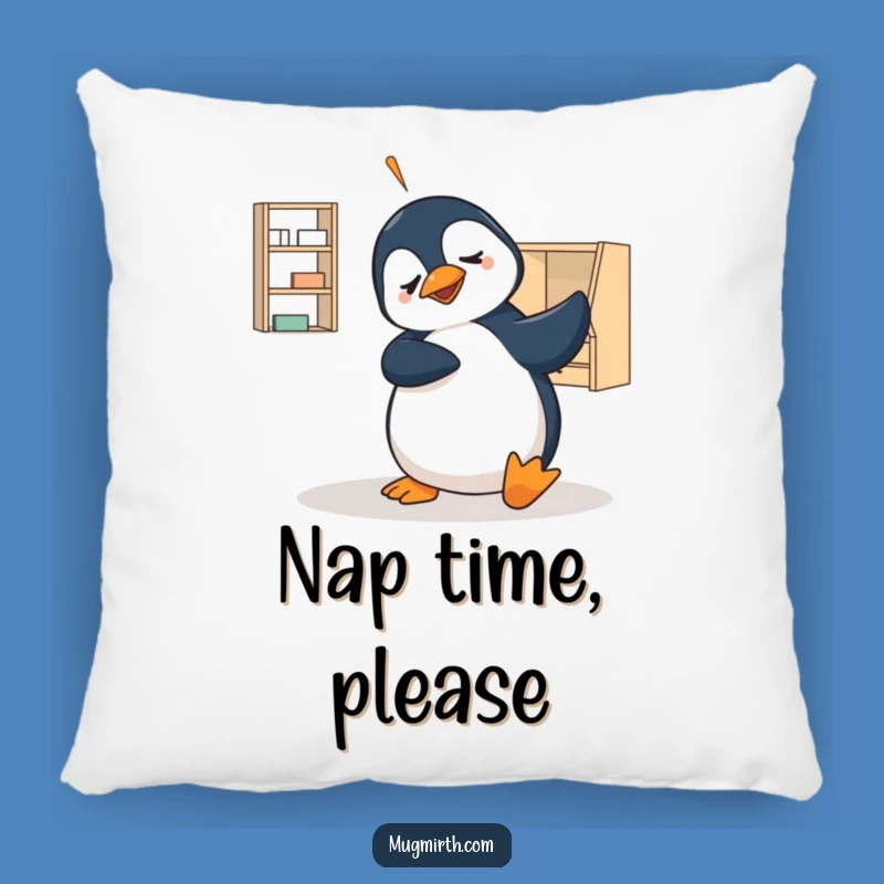 Funny Penguin Flat-Pack Pillow - Cozy Hilarious Gift