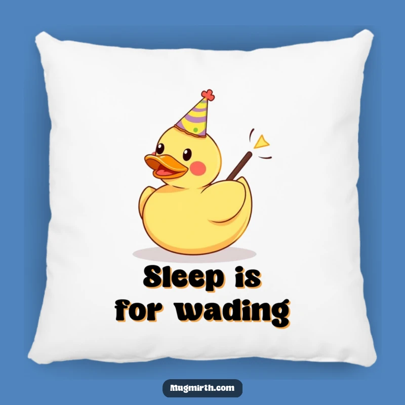 Funny Party Duck Slingshot Pillow - Comfy & Hilarious Home Decor