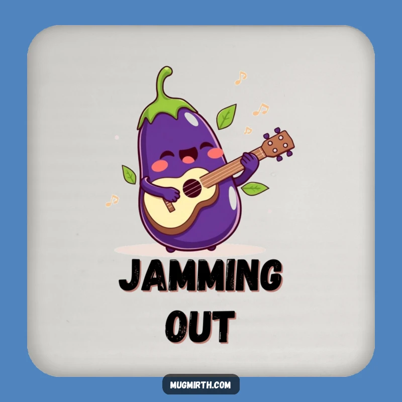 Funny Singing Eggplant Coaster: Protect Surfaces with Musical Vegetable Flair
