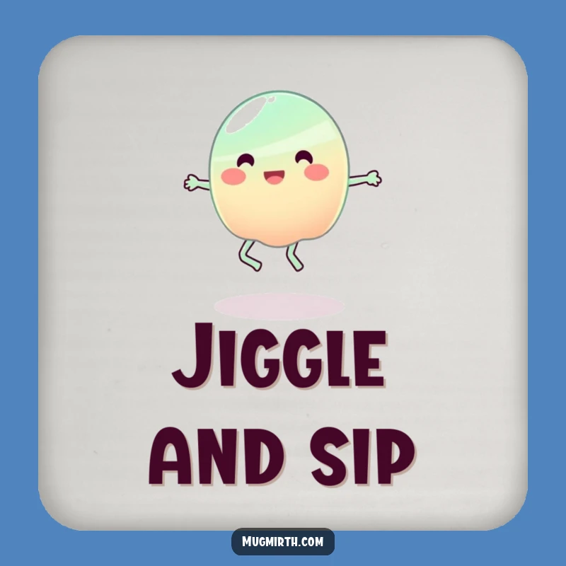 Funny Jelly Wobble Coaster - Protect Surfaces with Humor, Ideal Funny Gift for Parties