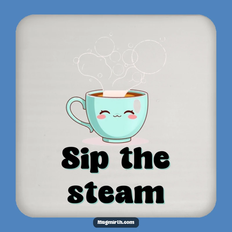Funny Teacup Coaster - Protect Surfaces with Whimsical Charm!