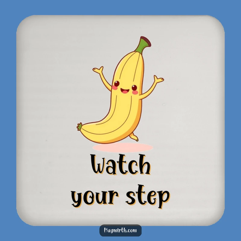 Funny Dancing Banana Slip Coaster - Protect Surfaces Hilariously