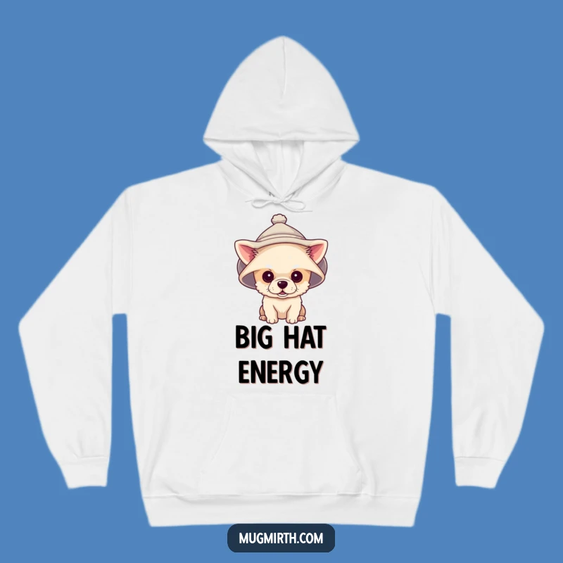 Cozy Funny Tiny Dog Giant Hat Hoodie: Hilarious Comfort for Dog Lovers