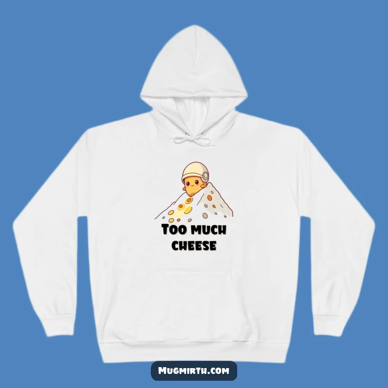 Funny Potato Climbing Cheese Hoodie: Cozy Determined Spud Adventure