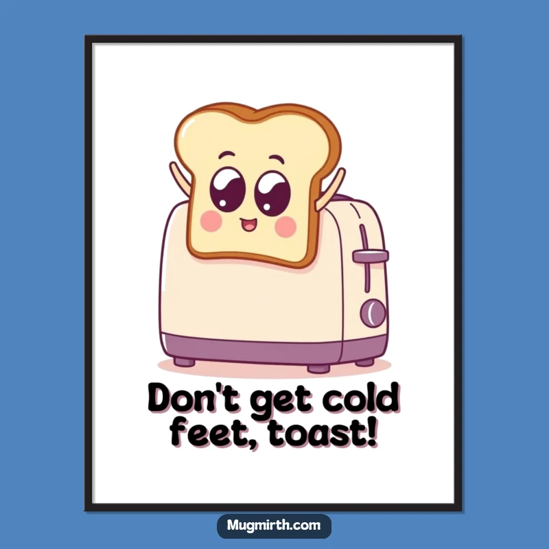 Funny Free Printable Wall Art: Toast's Toaster Leap for Quirky Home Decor