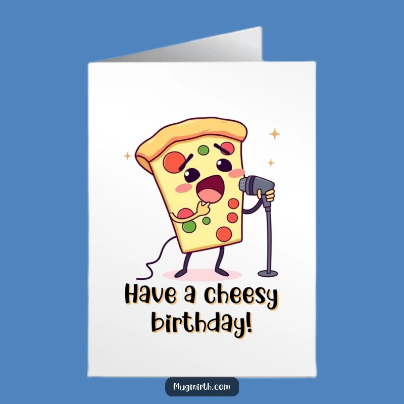 Free Printable Birthday Card: Opera Pizza for Dramatic DIY Birthday Fun