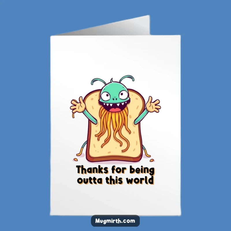 Free Printable Thank You Card: Toast High-Five FSM - Funny Downloadable Gift!