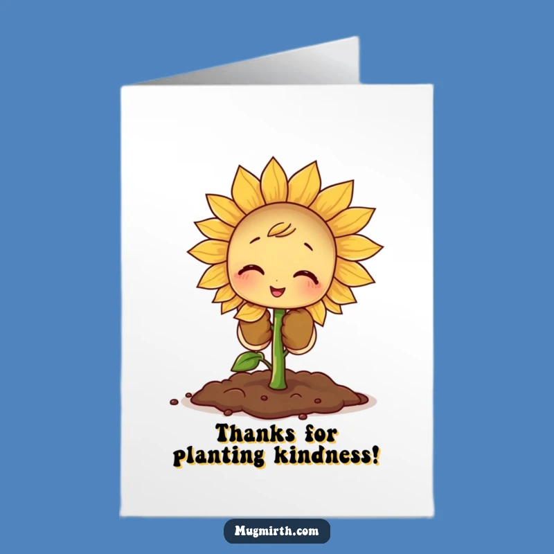 Thank You Free Printable Card: Sprout's Effort - Kind Downloadable Gift