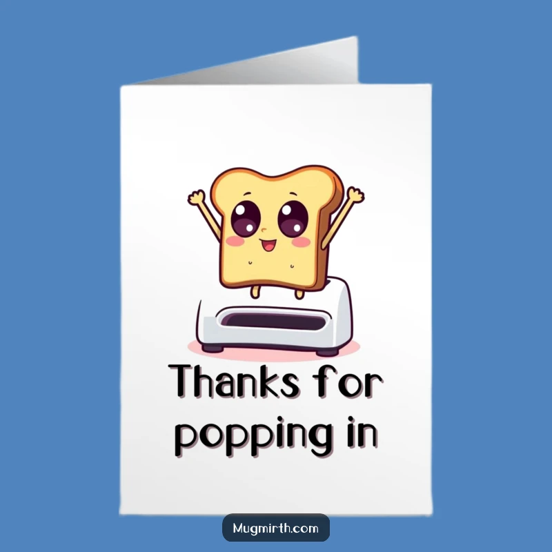 Free Printable Thank You Card: Dramatic Toast, Funny Downloadable Appreciation Gift