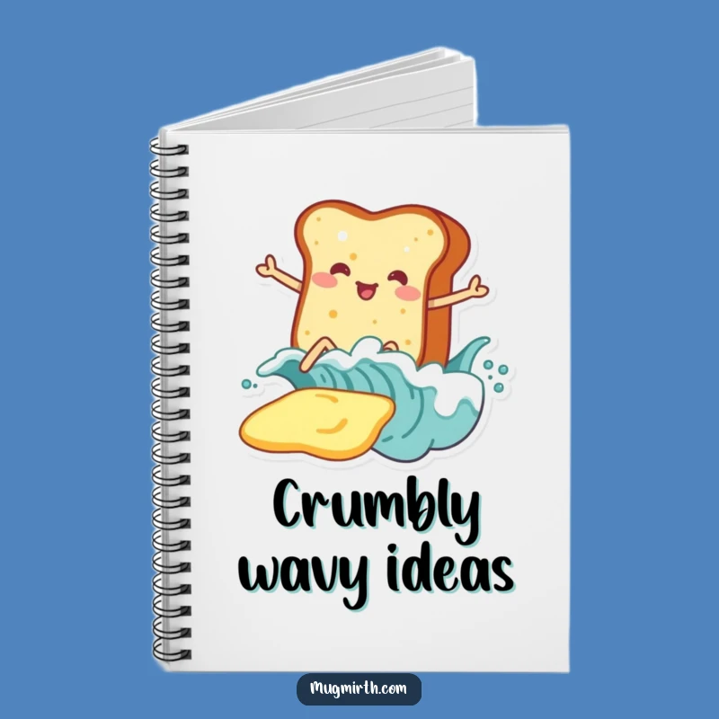 Funny Toast Surf Butter Notebook: Jot Down Breakfast Ideas!