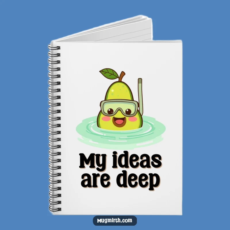 Funny Avocado Snorkel Notebook: Journal Your Funniest Thoughts