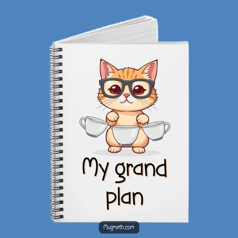 Funny Cat Juggling Notebook: Hilarious Feline Thoughts & Ideas Journal