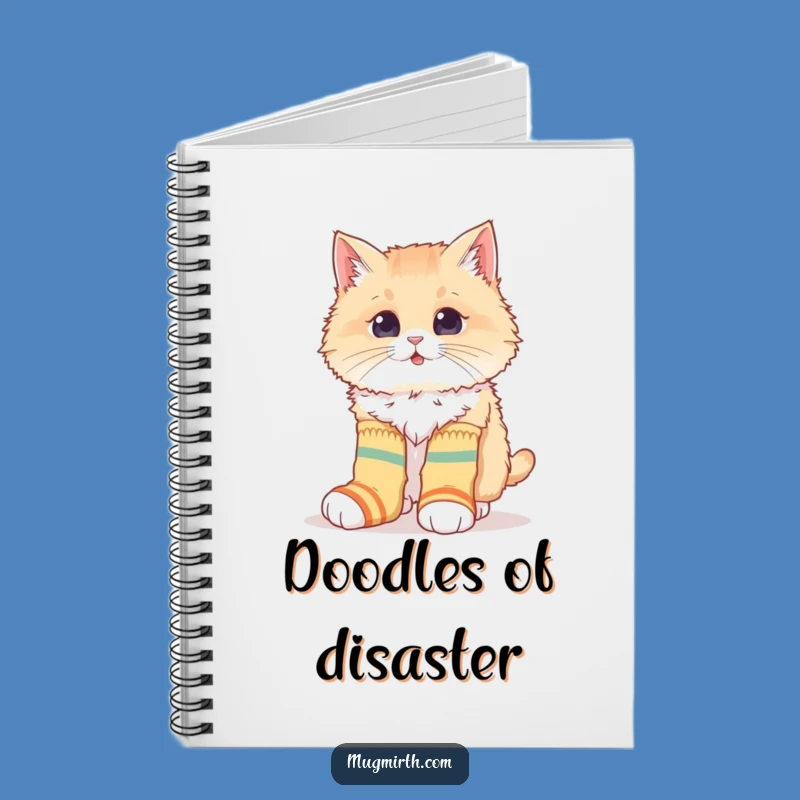 Funny Cat Sock Notebook: Jot Down Quirky Ideas Funny Gift