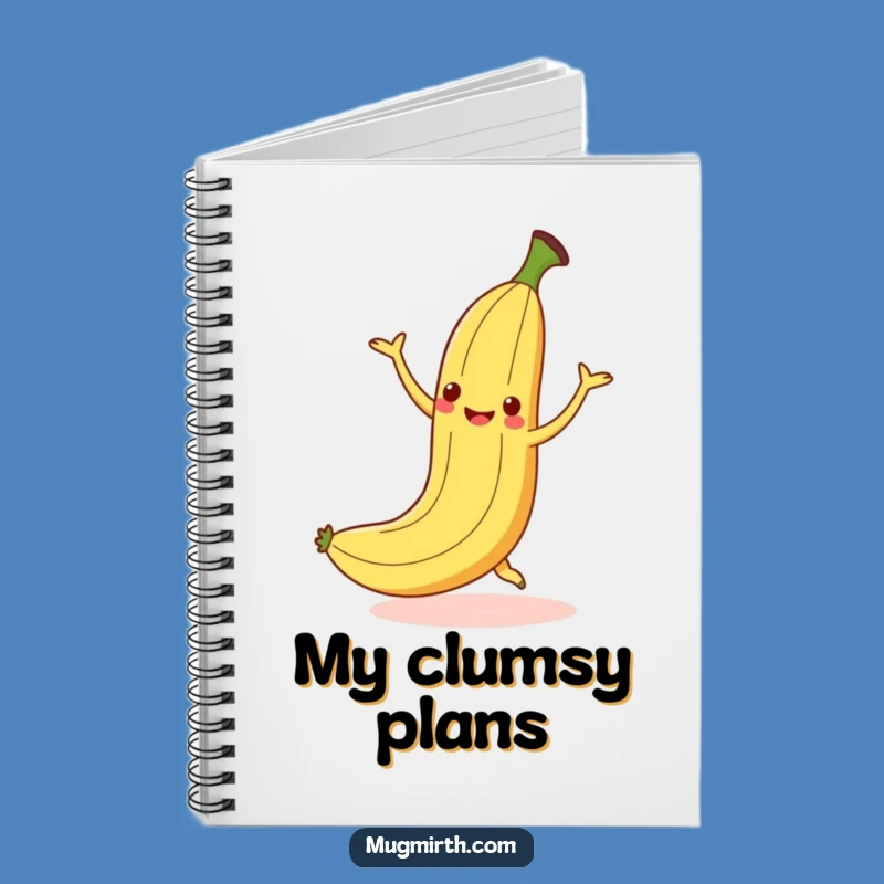 Funny Dancing Banana Slip Notebook - Journal Your Groovy Falls
