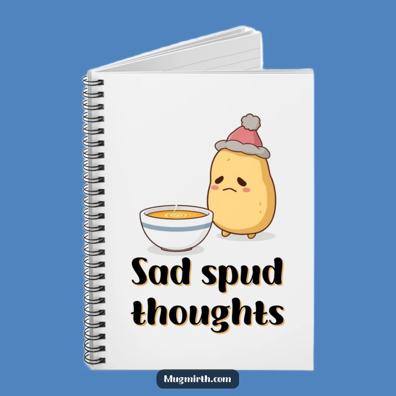Funny Sad Potato Soup Notebook: Jot Down Comforting Thoughts!