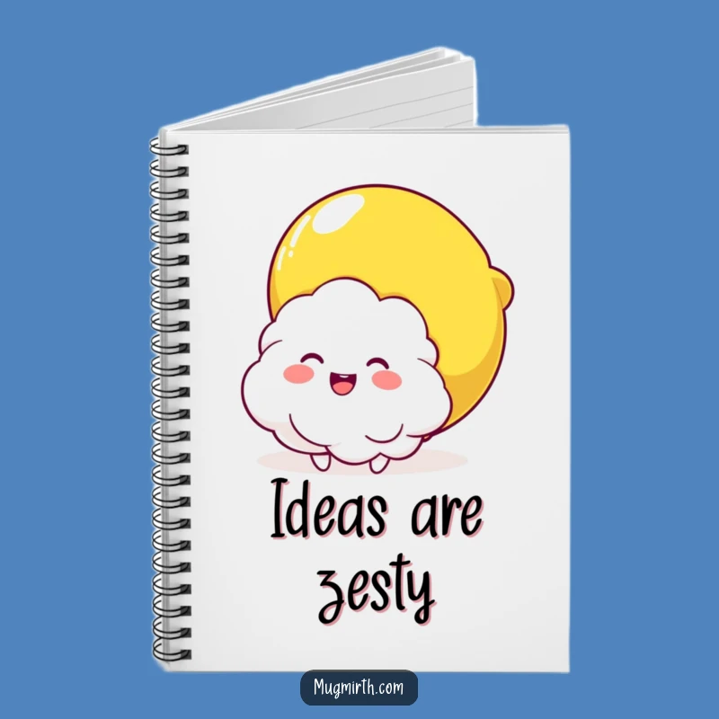 Funny Cloud & Lemon Hug Notebook: Hilarious Journal for Bright Ideas and Notes