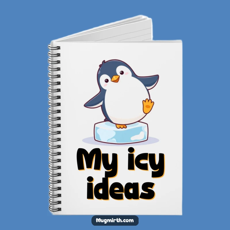 Funny Penguin Handstand Notebook: Jot Down Ideas with Hilarious Antarctic Fun