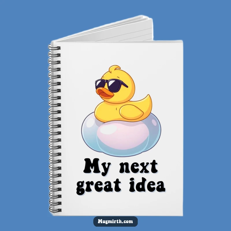Funny Rubber Ducky Jellybean Notebook - Hilarious Journal for Ideas
