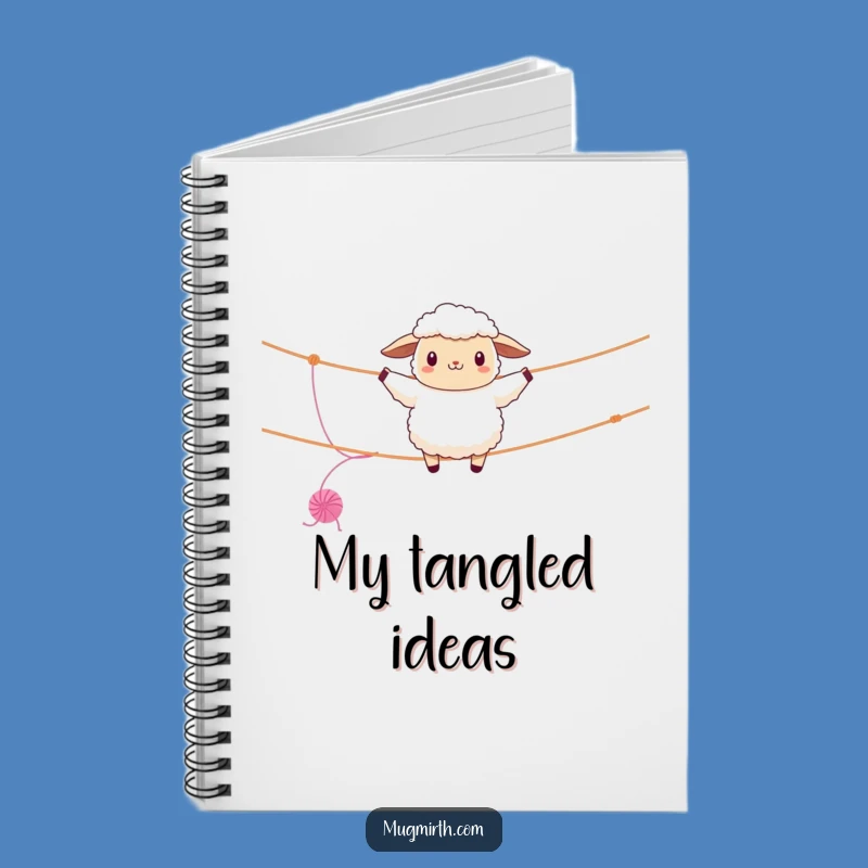 Funny Sheep Tightrope Notebook: Hilarious Woolly Acrobatics Journal