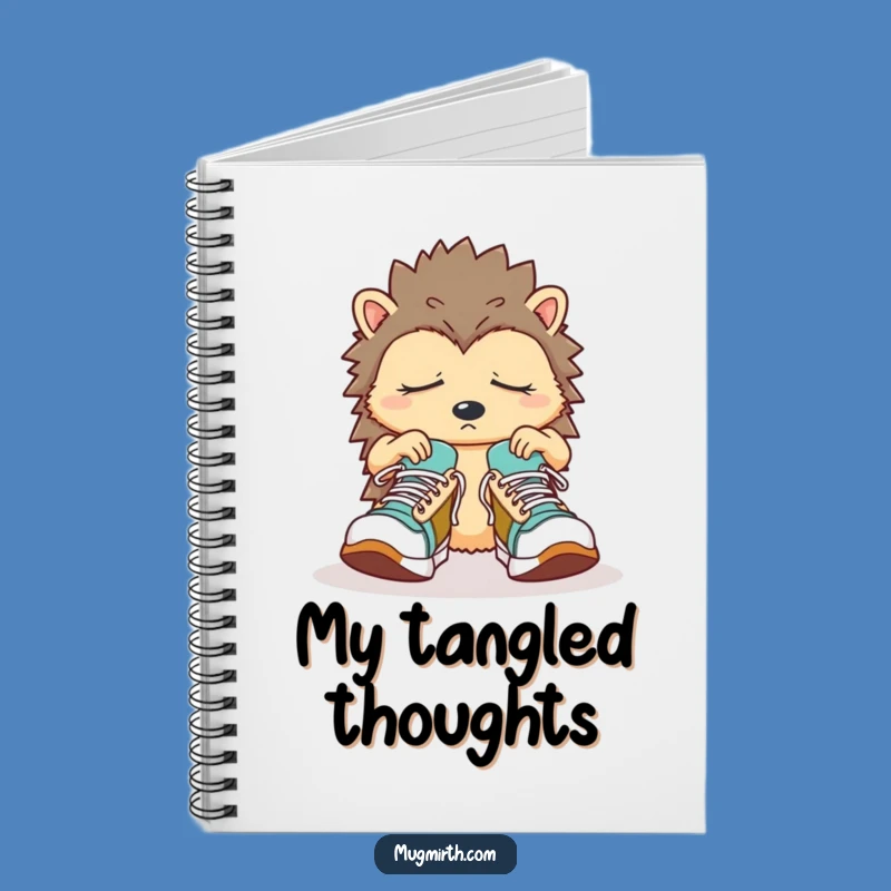 Funny Sleepy Hedgehog Notebook: Jot down thoughts with sleepy charm, a cute funny gift!