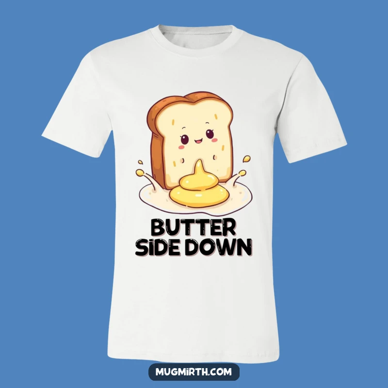 Funny Toast Butter Splash T-Shirt: Your Go-To Hilarious Outfit for a Laugh