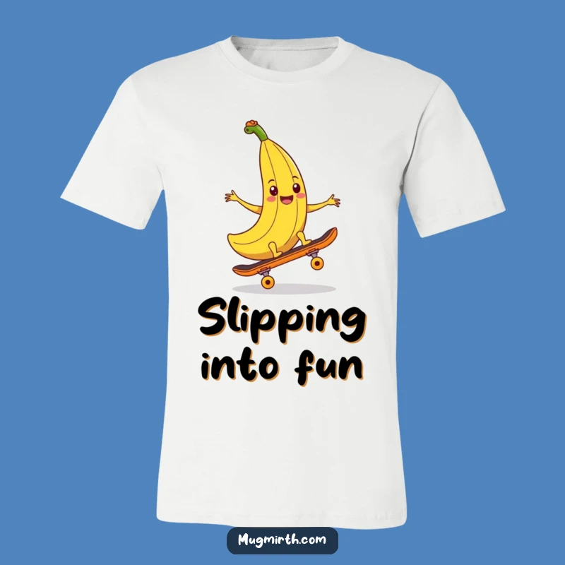 Funny Banana Peel T-Shirt: Skater Gag Classic, Comfy Funny Gift Apparel