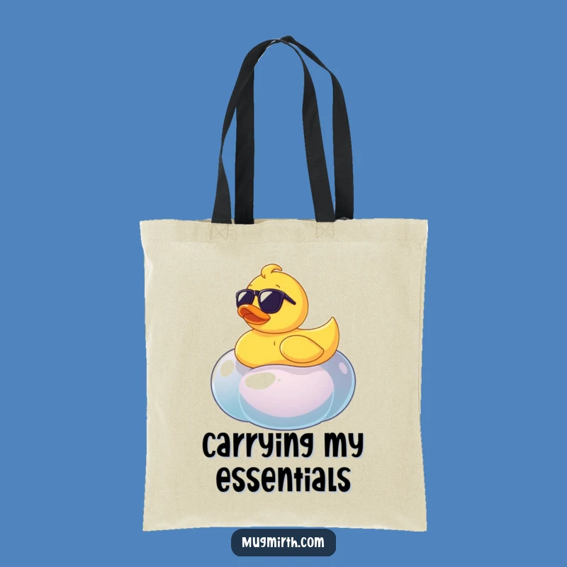 Funny Rubber Ducky Jellybean Tote Bag - Stylish & Hilarious Carry-All