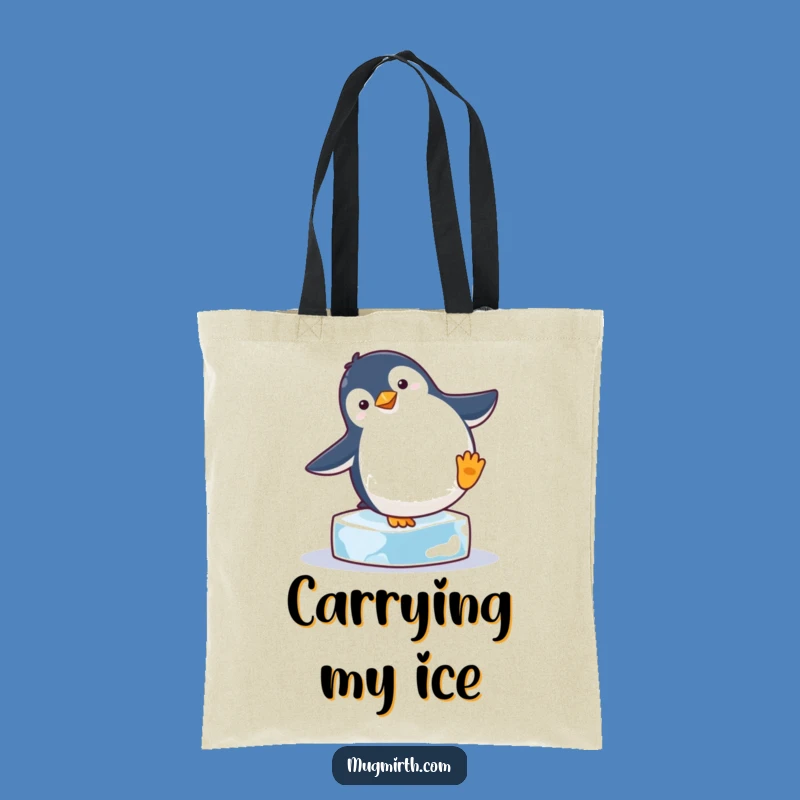 Funny Penguin Handstand Tote Bag: Carry Your Chuckles with This Hilarious Accessory
