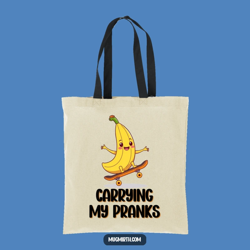 Funny Banana Peel Tote Bag: Carry Prank Humor, Eco-Friendly Funny Gift
